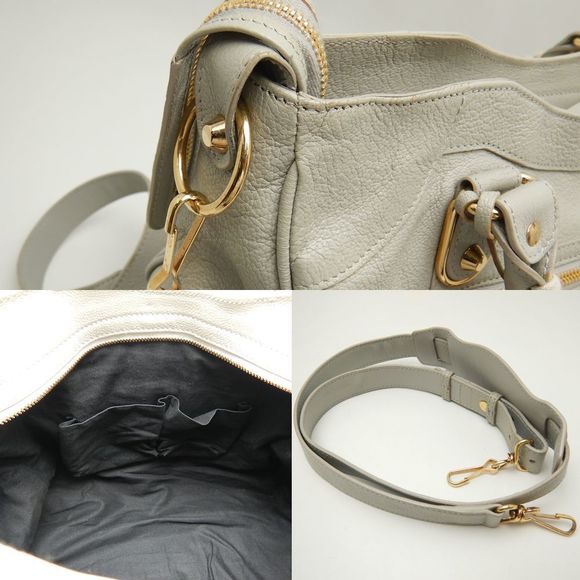 Balenciaga Classic Metallic Edge Velo 2way Bag Leather Gray - Picture 8 of 8